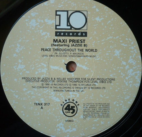 Maxi Priest : Peace Throughout The World (12")