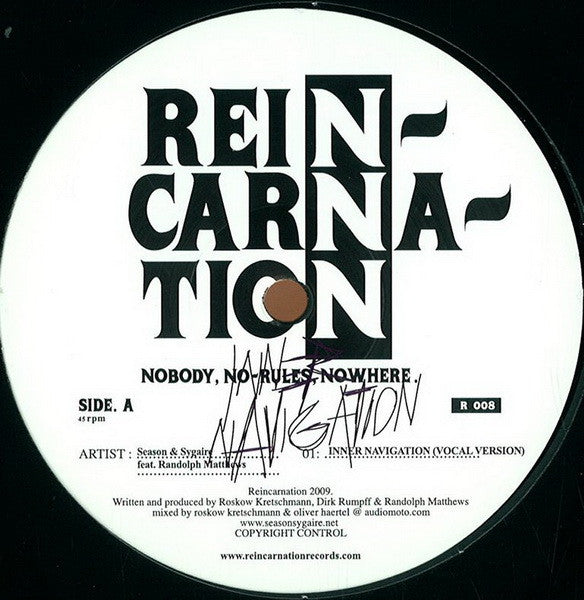 Season (3) & Sygaire feat. Randolph Matthews : Inner Navigation (12")