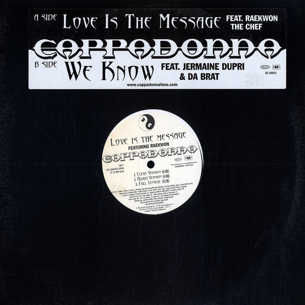 Cappadonna : Love Is The Message / We Know (12", Promo)