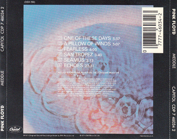 Pink Floyd : Meddle (CD, Album, RE)