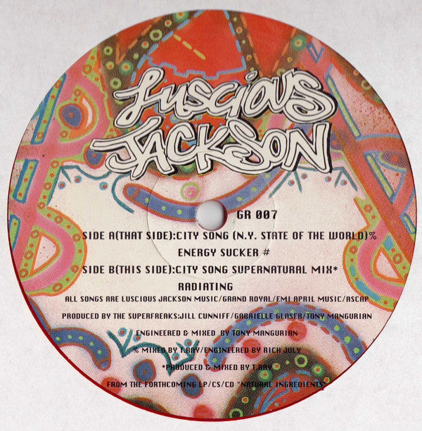 Luscious Jackson : City Song (12", Ora)