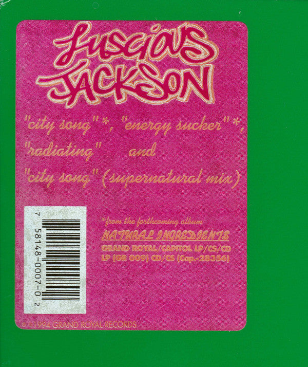 Luscious Jackson : City Song (12", Ora)