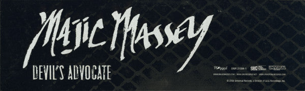 Majic Massey : Devil's Advocate (12", Promo)
