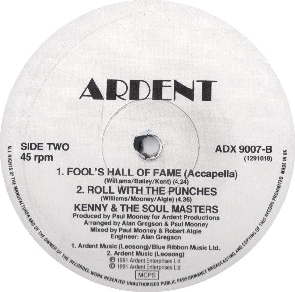 Kenny & The Soul Masters : Fool's Hall Of Fame (12")