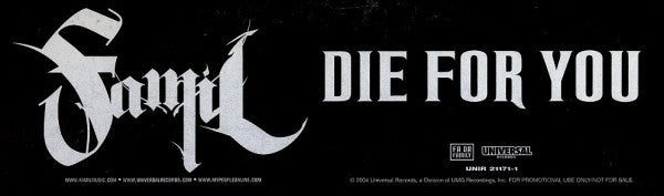Famil : Die For You (12", Promo)