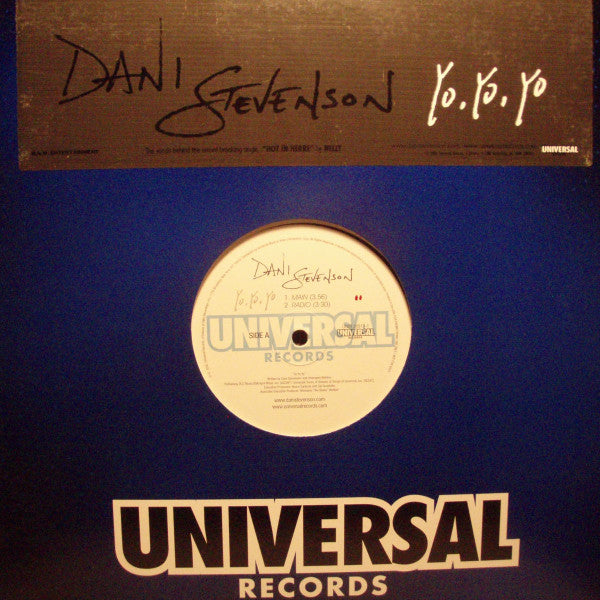 Dani Stevenson : Yo, Yo, Yo (12", Promo)