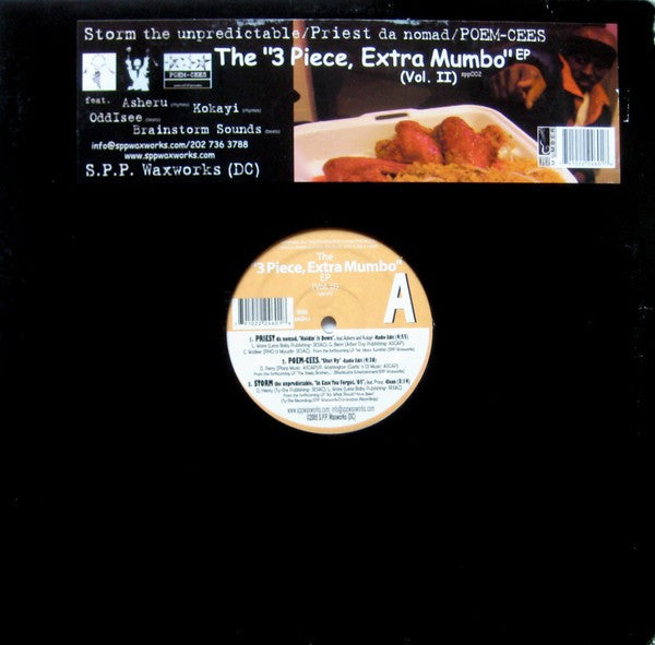 Storm The Unpredictable / Priest Da Nomad / Poem-Cees : The "3 Piece, Extra Mumbo" EP (Vol. II) (12", EP)