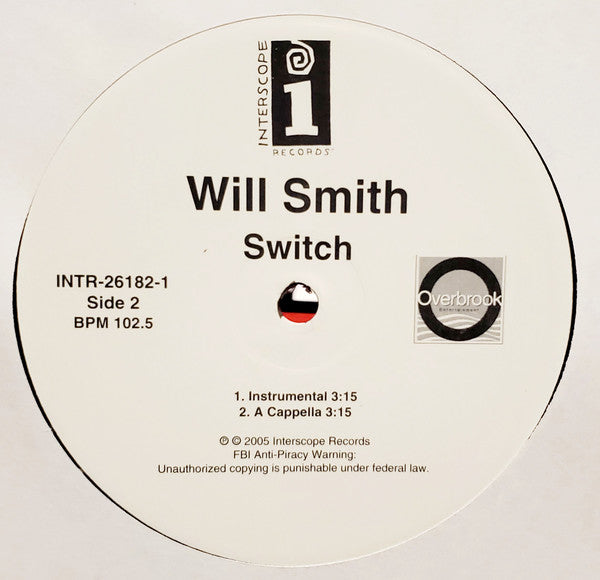 Will Smith : Switch (12", Promo)