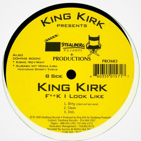 Sporty Thievz / King Kirk : No Pigeonz (Remix) / F**k I Look Like (12", Promo)