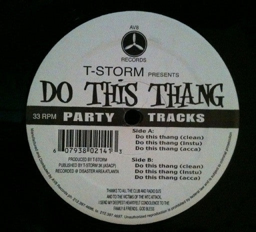 T-Storm : Do This Thang (12")