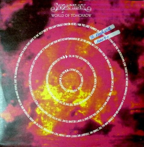 Supermax : World Of Tomorrow (12", Maxi)