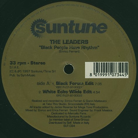 The Leaders : Black People Have Rhythm (12")