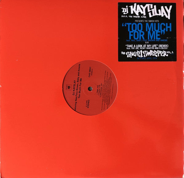 DJ Kay Slay a.k.a. The Drama King : Too Much For Me / Take A Look At My Life (Remix) (12")