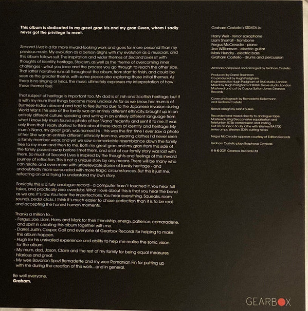 Graham Costello's STRATA : Second Lives (LP, Album, MP, Wit)