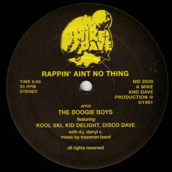 Boogie Boys : Rappin' Aint No Thing (12", RE)
