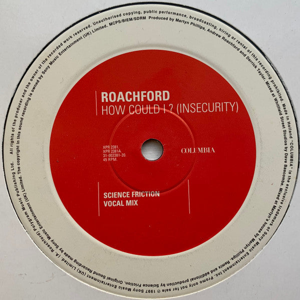 Roachford : How Could I (Insecurity) (12", Promo)