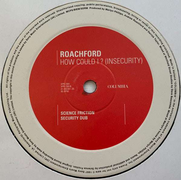 Roachford : How Could I (Insecurity) (12", Promo)