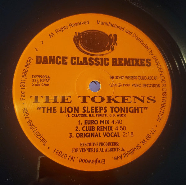 The Tokens / Frankie Smith : The Lion Sleeps Tonight / Double Dutch Bus (12")