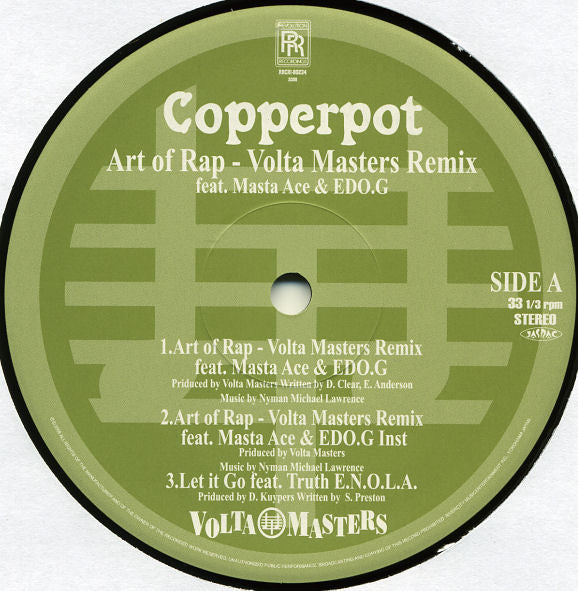 Copperpot : Art Of Rap (12", Single)