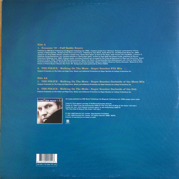 Sting & The Police : Roxanne 97 (Puff Daddy Remix) (12")