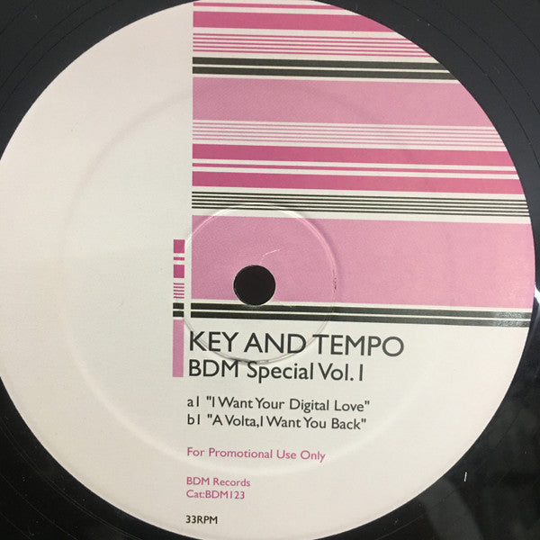 Key And Tempo : BDM Special Vol.1 (12", Promo)