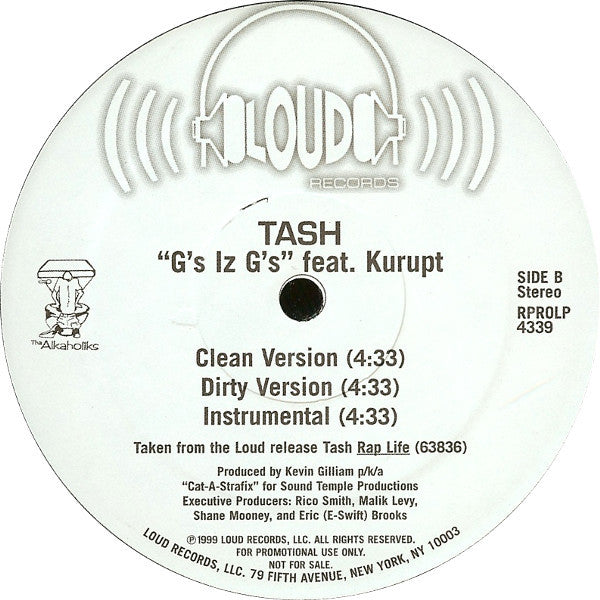 Tash : Nightfall / G's Iz G's (12", Promo)