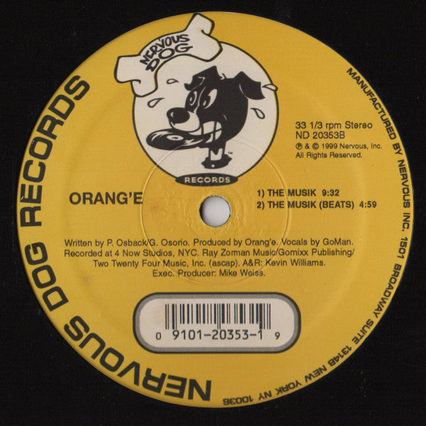 Orang'e : The Musik (12")