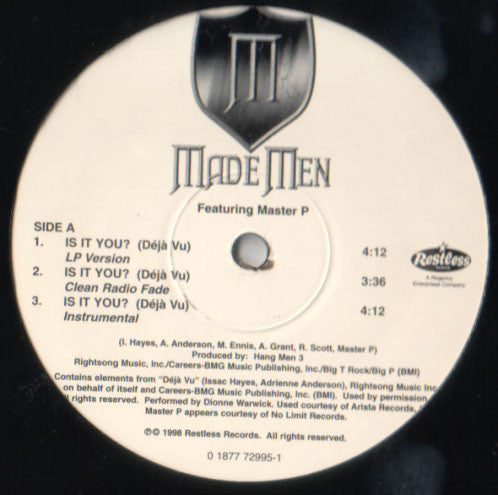Made Men : Is It You / Made Men (12", Maxi)