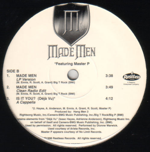 Made Men : Is It You / Made Men (12", Maxi)