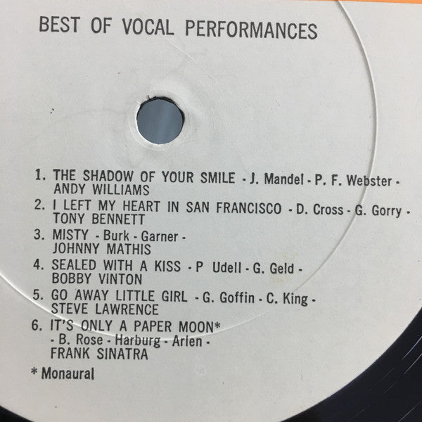 Various : Best Of Vocal Performances (LP, Comp)