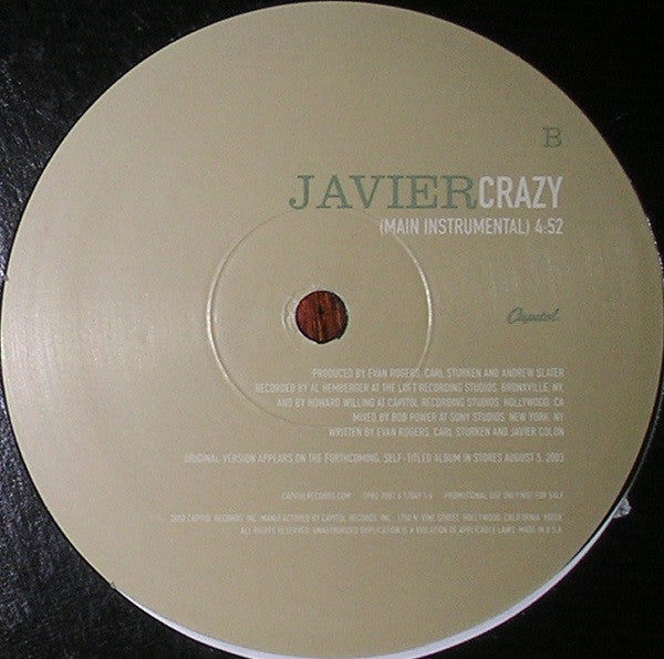Javier Colon : Crazy (12", Promo)