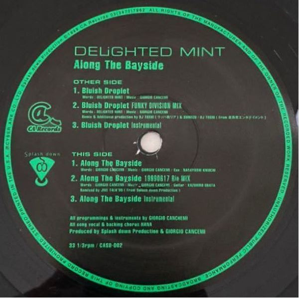 Delighted Mint : Along The Bayside / Bluish Droplet (12")