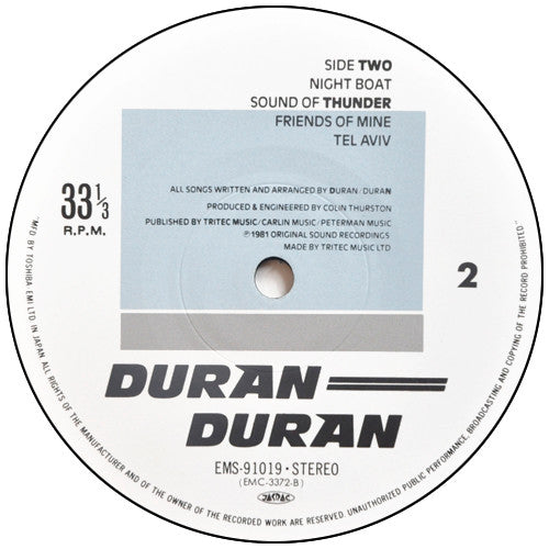 Duran Duran : Duran Duran (LP, Album, Pos)