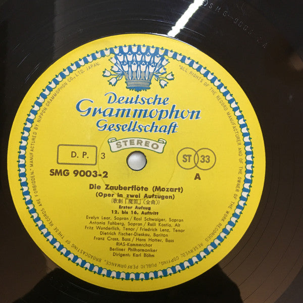 Wolfgang Amadeus Mozart â€?Karl Böhm â€?Evelyn Lear â€?Roberta Peters â€?Lisa Otto â€?Fritz Wunderlich â€?Dietrich Fischer-Dieskau â€?Franz Crass â€?Berliner Philharmoniker : Die Zauberflöte / The Magic Flute  (3xLP + Box)