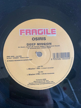 Osiris (4) : Deep Mission (12")
