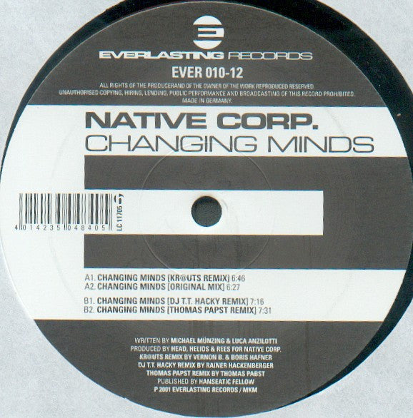 Native Corp. : Changing Minds (12")