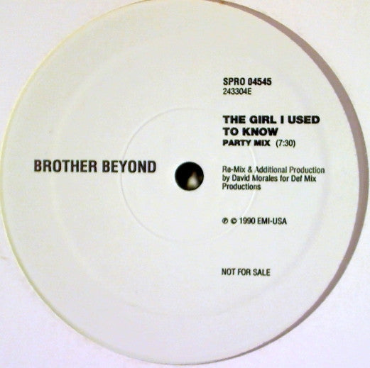 Brother Beyond : The Girl I Used To Know (12", Promo)