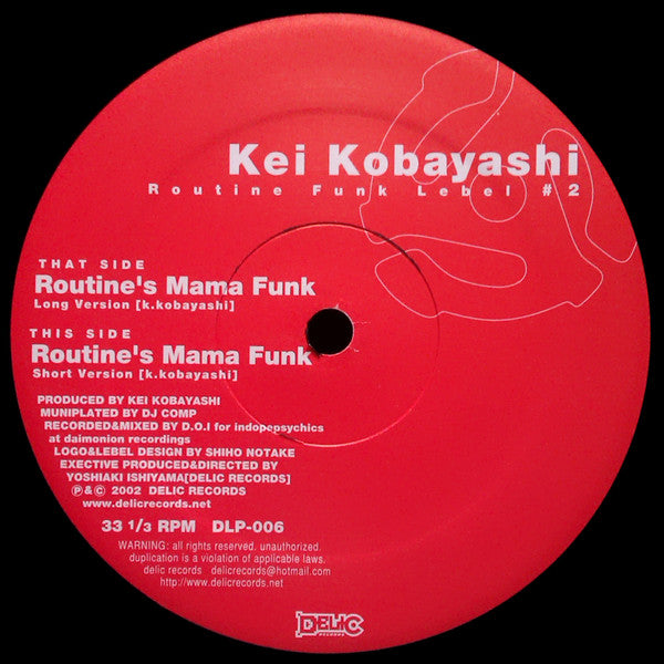 Kei Kobayashi : Routine’s Mama Funk (12")