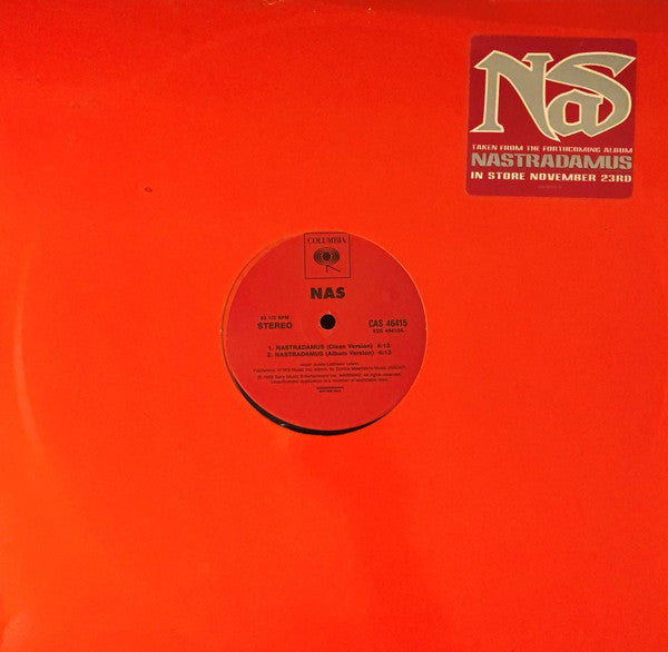 Nas : Nastradamus (12", Promo)