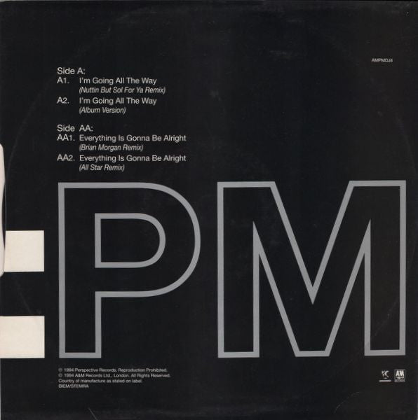 Sounds Of Blackness : I'm Going All The Way / Everything Is Gonna Be Alright (12", Single, Promo)