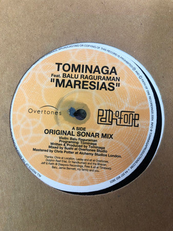 Tominaga Feat. Balu Raguraman : Maresias (12")