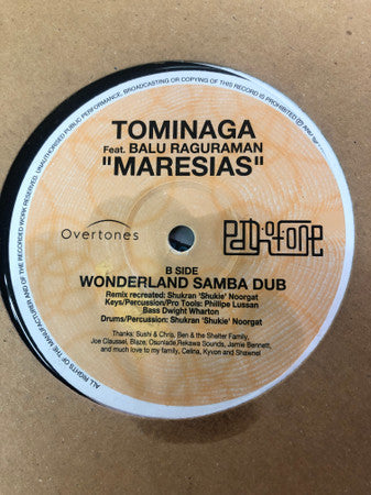 Tominaga Feat. Balu Raguraman : Maresias (12")
