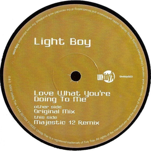 Light Boy : Love What Your Doing To Me (12")