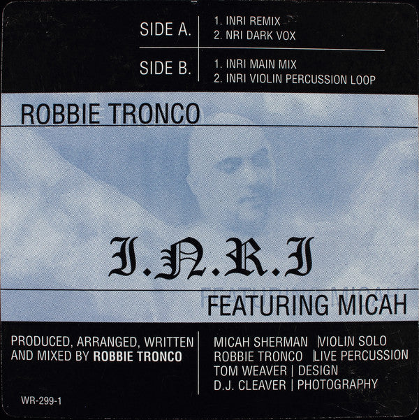 Robbie Tronco : I.N.R.I. (12")