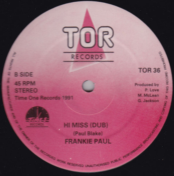 Frankie Paul : Hi Miss (12")