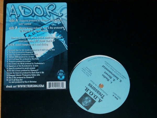 A.D.O.R. : Treasures / Day 2 Day (12", Single)