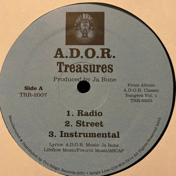 A.D.O.R. : Treasures / Day 2 Day (12", Single)