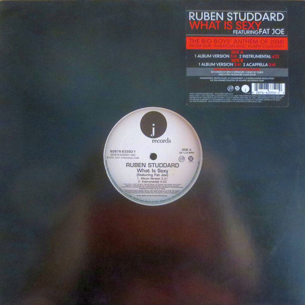 Ruben Studdard Featuring Fat Joe : What Is Sexy (12")