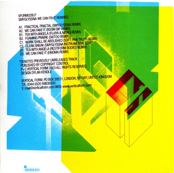 Smyglyssna : We Can Fix It Remixes (2xLP)
