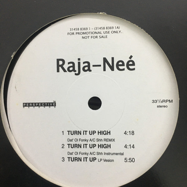 Raja-Neé : Turn It Up (12", Promo)